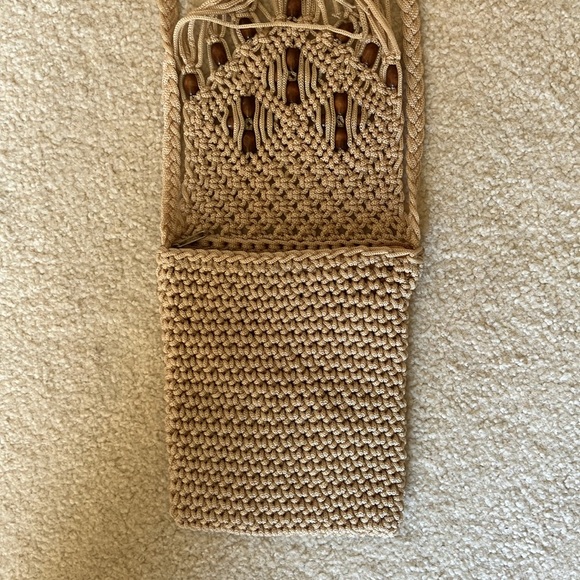 Boho macrame crossbody small purse ideal for phone, wallet & other essentials - Picture 10 of 12
